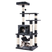Cat Tree Tower, Cat Condos with Sisal Scratching Posts, Cat Play House and Rest Place