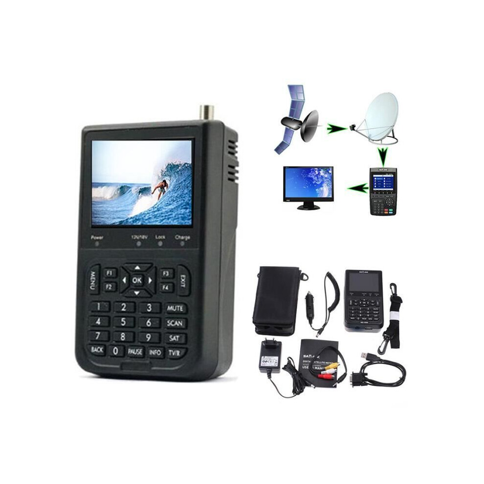 Satlink Ws-6906 3.5 Inch Dvb-S Fta Digital Satellite Receiver 7333425828465