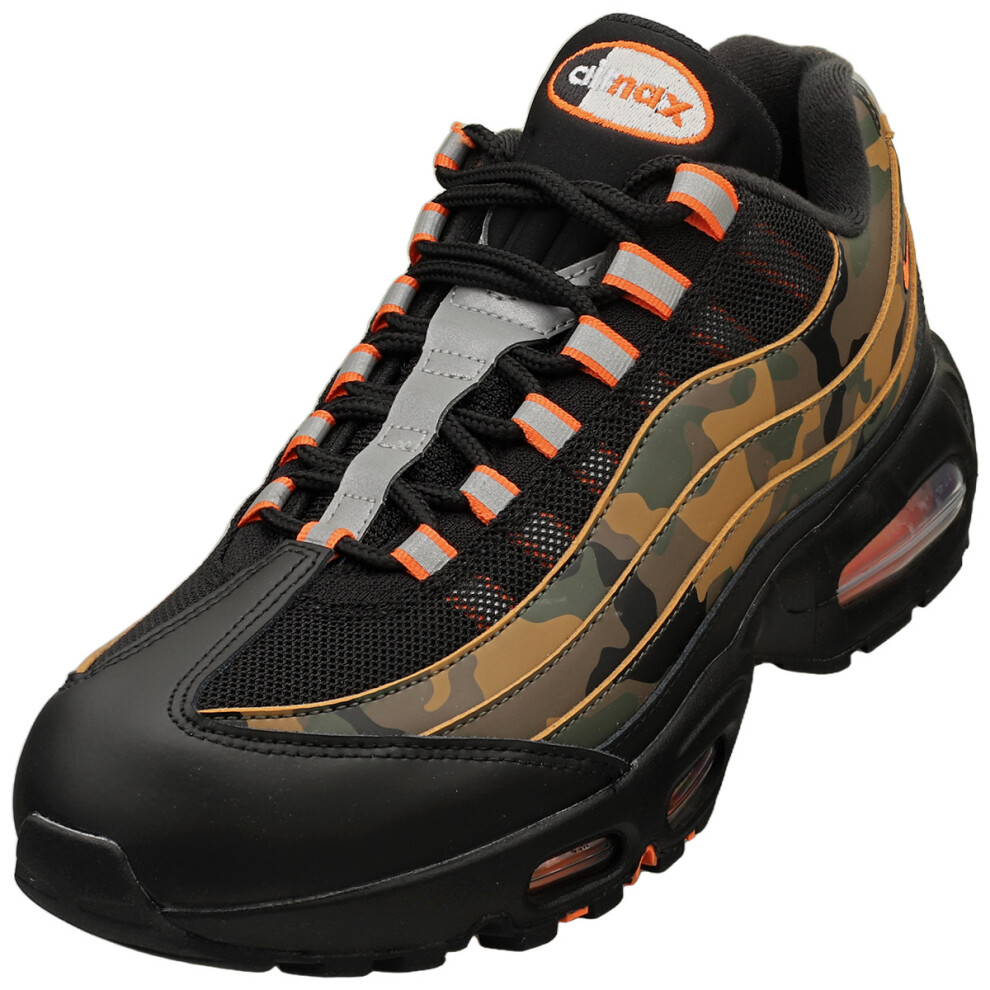Nike (9) Air Max 95 Og Qs Mens Fashion Trainers In Black Orange