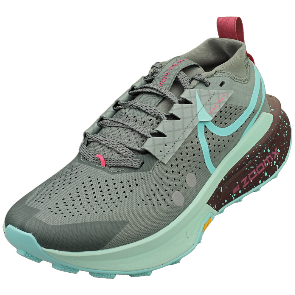 Nike (8) Zoomx Zegama Trail 2 Mens Running Trainers In Clay Green