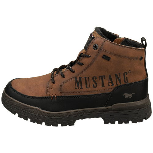 (43) Mustang Herren Casual Boots Cognac Seitenzip Stiefel 2