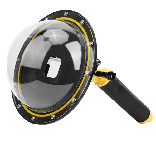 Αδιάβροχη θήκη για GoPro Hero13 12 11 10 9Μαύρο, Υποβρύχιος φακός Dome με πλωτή λαβή και 2