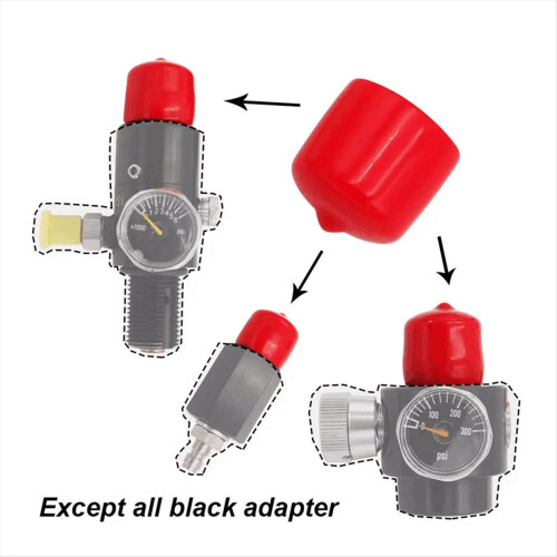 Dust Rubber Cover Red Protective Cap for Flexible Pipe CO2 Cylinder Pi 2
