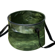 Faltbarer Eimer-Wasserbehälter, wasserdichtes Faltbecken aus Stoff mit Netztasche für Outdoor-Aktivitäten wie Camping, Wandern, Angeln und Reisen,