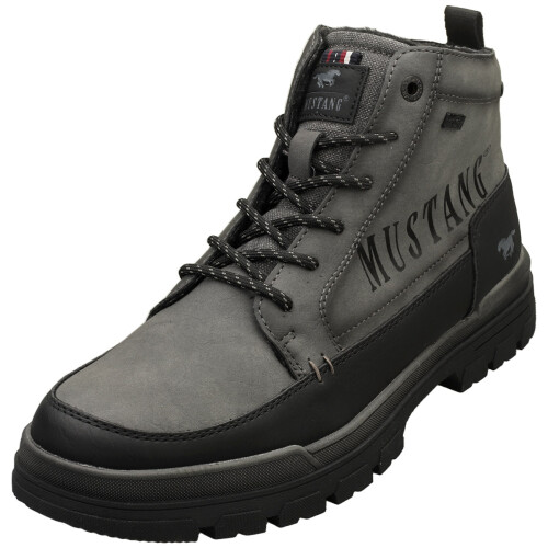 (44) Mustang Herren Casual Boots Seitlicher Rei?verschluss Grau