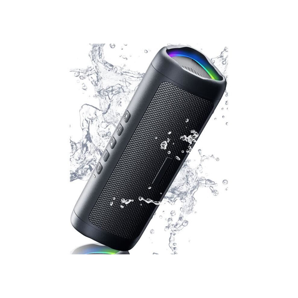 Portable Bluetooth Speaker - Wireless Bluetooth 5.3 Speaker - Extra Bass - Ipx5 Waterproof - Stereo Battery Life - 20 Hours 7333425828304