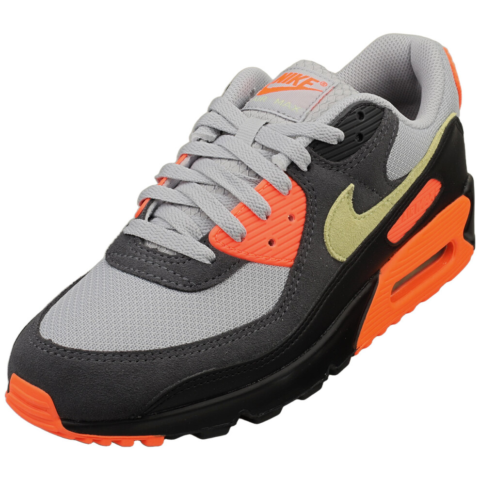 Nike (7.5) Air Max 90 Mens Fashion Trainers In Smoke Grey