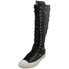 (5) Converse Chuck 70 Xx Hi Womens Knee High Boots in Black Egret