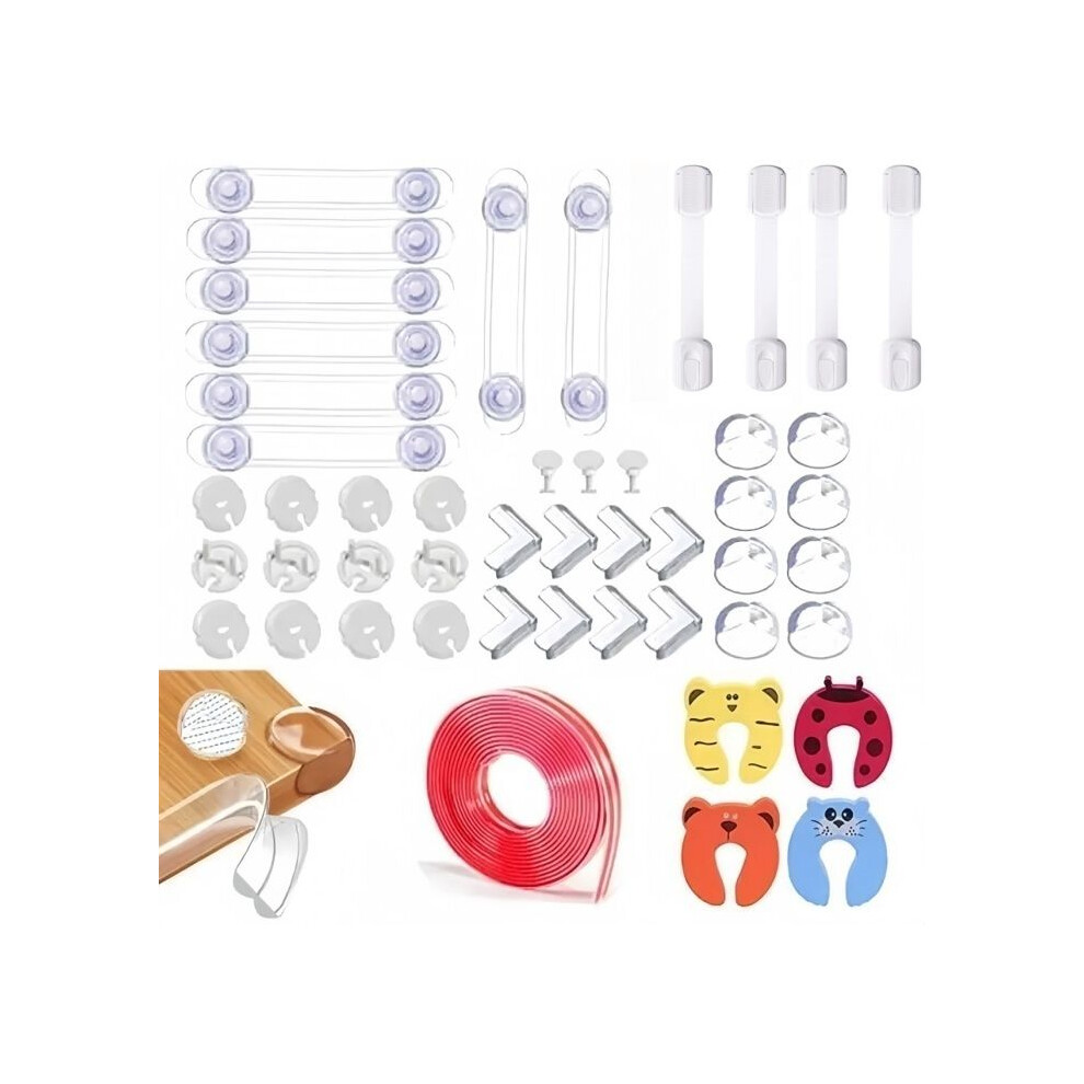 Baby safety, set of 48 child safety accessories, ready to install. No tools required.