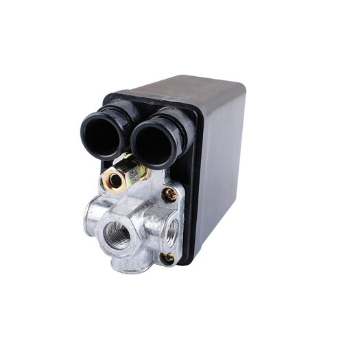 Pressostato robusto para mini compressores de ar, com controle automático e funcionalidade de carga/descarga automática, interruptor de quatro vias 1