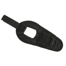 Alça de pulso universal ajustável em lona resistente com suporte para lanterna, design com fecho de velcro, liberdade de movimentos, ajuste de