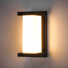 Applique da esterno moderna, ad alta luminosità, a risparmio energetico, in alluminio pressofuso impermeabile, dal design versatile e di facile