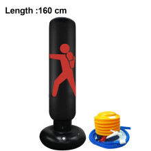 Sacco da boxe gonfiabile in PVC resistente, soluzione completa per l'esercizio fisico dei bambini, con maggiore durata e base ampia e stabile, regalo