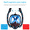 Masque de plongée intégral avec système d'évacuation du CO2 intégré, technologie de séparation de la respiration pour les aventures 3