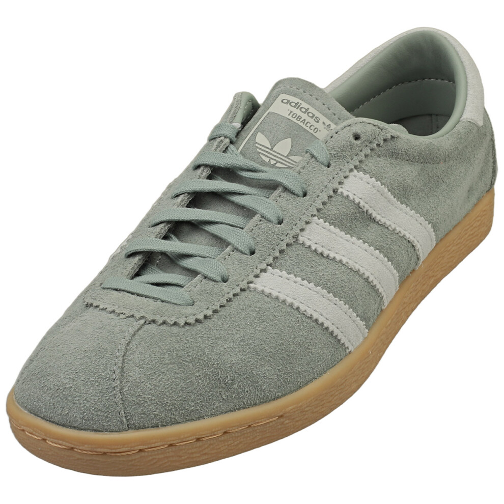 Adidas (11) Tobacco Mens Fashion Trainers In Silver Green