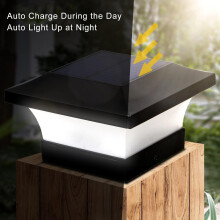 Solar-Kappenleuchte mit 80–100 Lumen für Flur, Tor und Garten, einfache Installation, robuste ABS-Kunststoff-Außenbeleuchtung