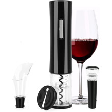 Cavatappi elettronico automatico per amanti del vino, apribottiglie elettrico ricaricabile con taglia-capsule e tappo sottovuoto, guscio trasparente,