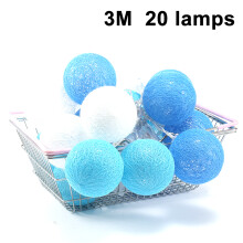 Romantic Cotton Ball String Lights, Extendable Up To 10 Lights, Ideal For Baby And Child Rooms