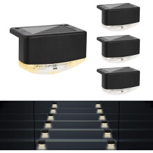 Solarleuchten für den Außenbereich, LED-Leuchten aus Edelstahl mit automatischer Ein-/Ausschaltfunktion, 4er-Pack, robuste Konstruktion,