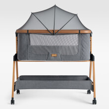 SnooBee Bedside Crib & Baby Co-Sleeper (Grey)