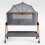 SnooBee Bedside Crib & Baby Co-Sleeper (Grey) 1