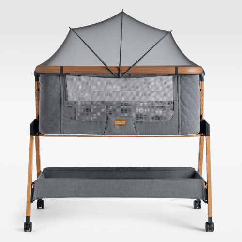 SnooBee Bedside Crib & Baby Co-Sleeper (Grey)
