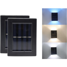Luci solari da parete per esterni, luci solari decorative per terrazze con accensione/spegnimento automatico, lampada da esterno impermeabile con