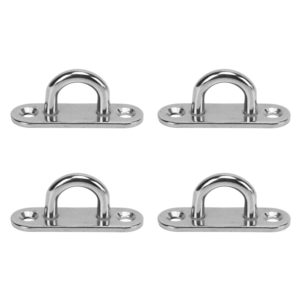 Eye Pad Plate Anchor Mount For Home, Durable 304 Stainless Steel Wire Drawing Treatment Full Welding Rust And Corrosion Resistant Hardware For Decks B 9416038144684