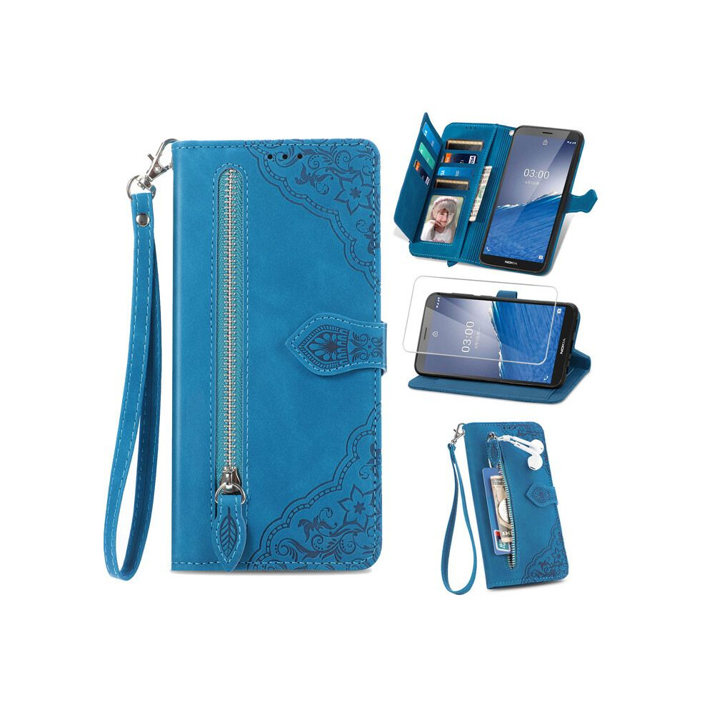 Szy Case For Xiaomi Redmi 13C/Poco C65 Pu Leather Case With Foldable Stand Shockproof Protection 7333425844069
