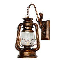 Applique da parete per esterni con fascino vintage, materiale di alta qualità, lanterna rustica da parete per decorazioni interne ed esterne,
