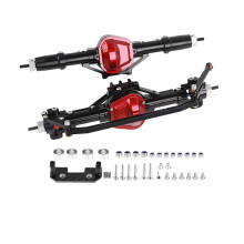 Conjunto de eje mejorado para Axial SCX10CNC, engranajes internos de acero mecanizado, eje pórtico delantero y trasero de aleación de aluminio,