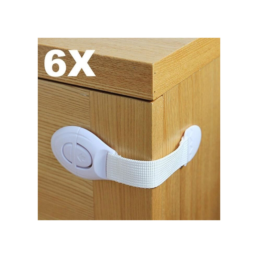Pack Baby Safety Adhesive Locks for Drawers, Cupboards, Toilets and Refrigerators
