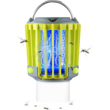 Mata-mosquitos à prova d'água, repelente elétrico de insetos com lanterna potente, carregamento USB com energia solar para sua próxima viagem de
