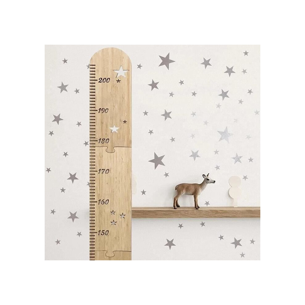 Children's Wall Height Chart - Wooden Measuring Ruler - Child