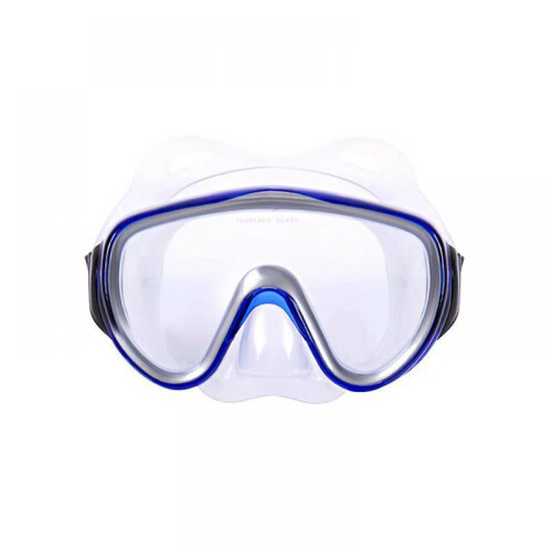 Μάσκα υποβρύχιας περιπέτειας με εξαιρετικά διαφανές γυαλί χωρίς απόχρωση,