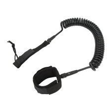 Surf Leash With Adjustable Ankle Cuffs Elastic Cord Design Versatile Use In SUP Surfboards Quick Release Mechanism Anti Tanling Strap Corrosion Resist