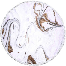 Hoogwaardige, extra grote strandhanddoek van microvezel, sneldrogende stranddeken voor dames en heren met unieke 'Quicksand Liquid Marble'-print.