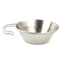 Set de căni din oțel inoxidabil, gata pentru cafea sau vin fiert, model gol, meșteșug fin, ușor și durabil, pentru drumeții, backpacking, outdo