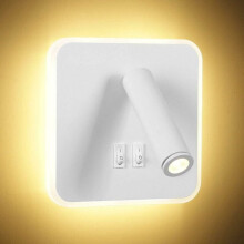 Lampa Léitheoireachta Balla le Lasc Déach Ar/As, Inchoigeartaithe 350 Rothlach le LED Ard-Gile le haghaidh Úsáid Ilúsáideach