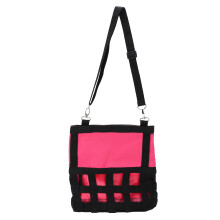 Kraftig tillbehörsväska, rosröd hästväska med justerbar rem för olika djur, perfekt för utomhusbruk inomhus, 600D Oxfordtyg med ventilation