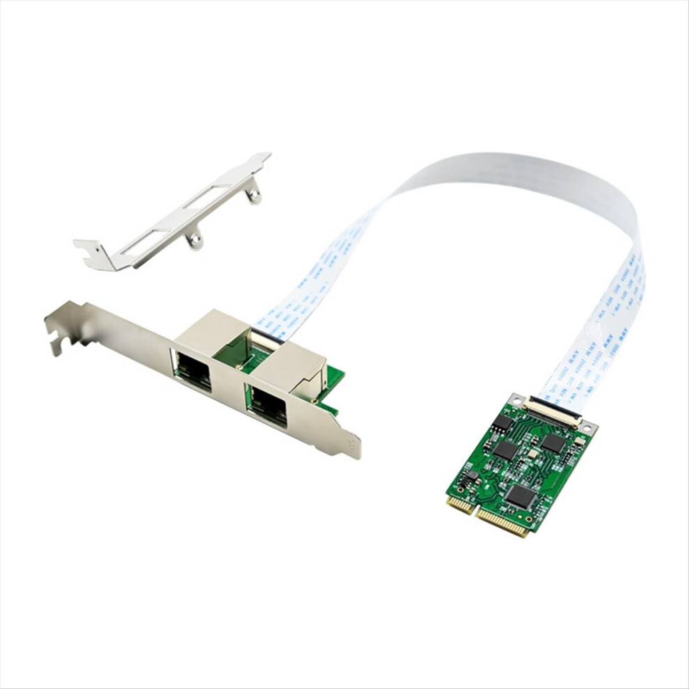 Minipcie Dual Rj45 Port 2.5G Gigabit Ethernet Network Card 2.5G/1000/1 4851500937381