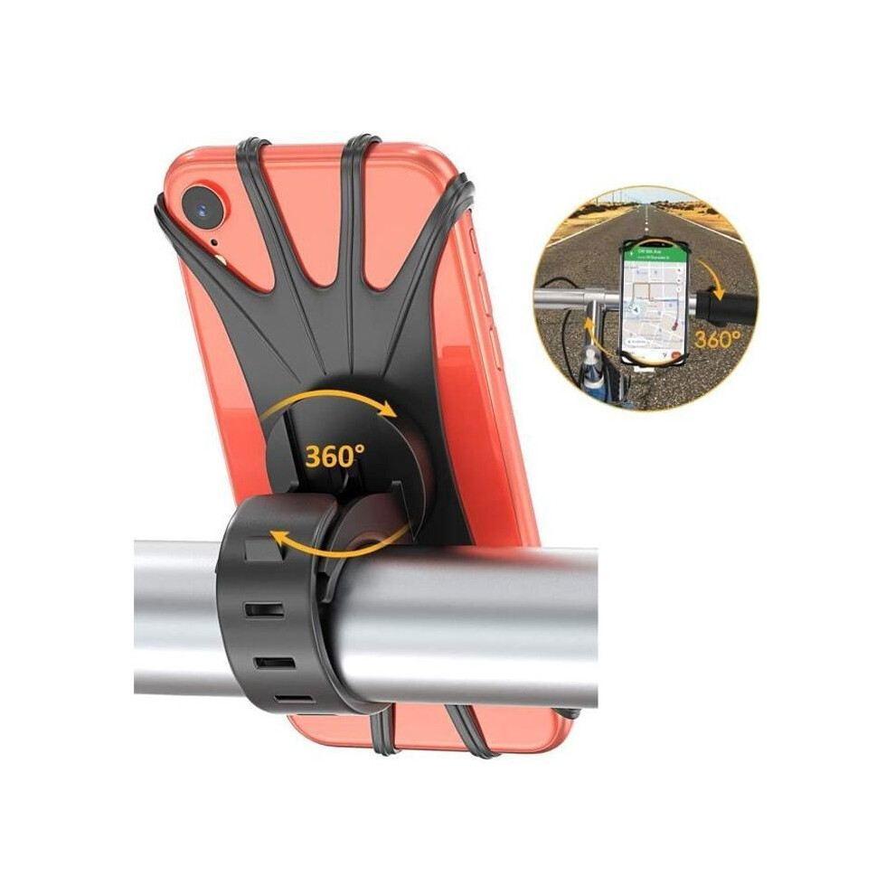 Bike Phone Holder, Universal [360 Rotatable, Detachable], For 4-6.5 Inch Smartphones 7333425844168