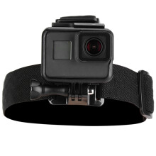 Cameraaccessoirepakket, elastische verstelbare nylon band met antislip rubberen inzetstukken voor comfort en veelzijdigheid, hoofdbandbevestiging