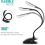 Portable Led Reading Light, Noble White Clip-on Lamp With Flexible Gooseneck And Memory Function For Reading, Studying 7