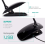 Portable Led Reading Light, Noble White Clip-on Lamp With Flexible Gooseneck And Memory Function For Reading, Studying 5