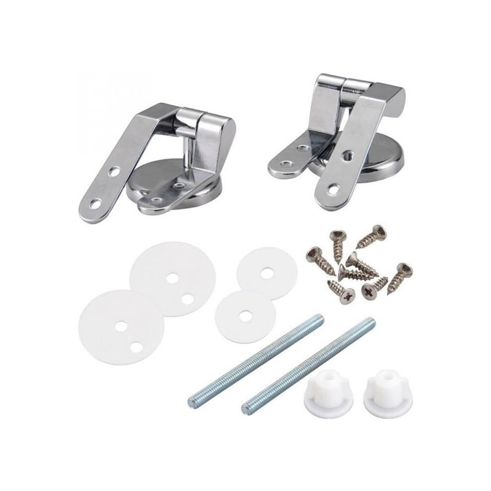 1Pc Zinc Alloy Toilet Seat Replacement Hinges Fittings Screws 7333425852521