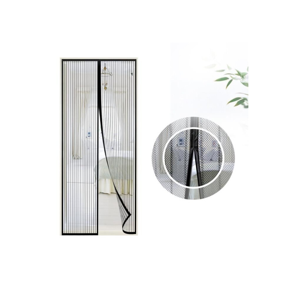 Magnetic Mosquito Net For Doors 90 X 210 Cm, For Hallways, Doors And Terraces (Black) 7333425850923