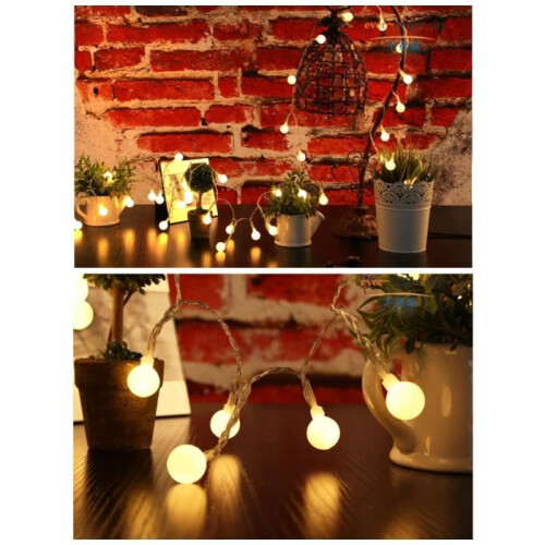 LED String Lights - CUTEHILL - 100 Balls - Waterproof - With Plug - Warm White - 10 m 2