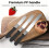 Cake Decorating Spatula with Multipurpose Spatula Function, Stainless Steel Blade Offset Spatula Featuring Flexible Blade and Non-Slip Handle, Angled 5