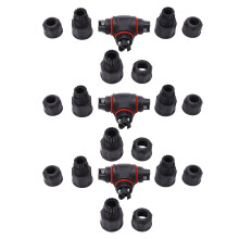 Boîte de jonction étanche à 3 broches, pour équipements extérieurs, compatible avec les éclairages LED extérieurs, résistante aux chocs et